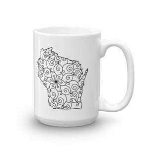 Wiscosin WI Mandala Mug