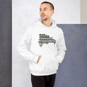 Dominican Republic Map Unisex Hoodie Home Country Pride Gift