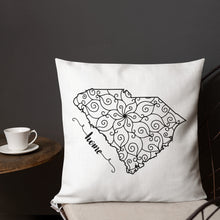 Load image into Gallery viewer, South Carolina SC State Map Premium Pillow