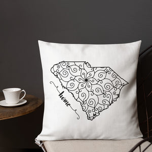 South Carolina SC State Map Premium Pillow