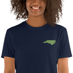 North Carolina Unisex T-Shirt - Green Embroidery