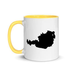 Austria Map Coffee Mug with Color Inside - 11 oz