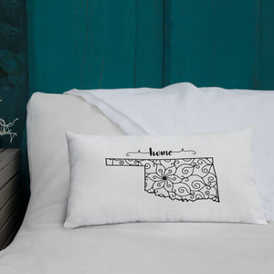 Oklahoma OK State Map Premium Pillow