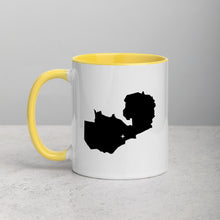 Load image into Gallery viewer, Zambia Map Coffee Mug with Color Inside - 11 oz