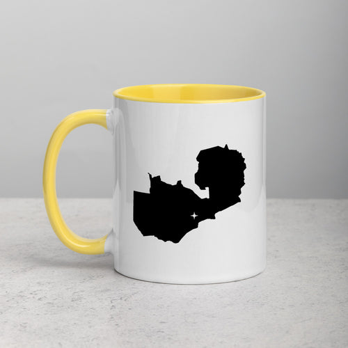 Zambia Map Coffee Mug with Color Inside - 11 oz