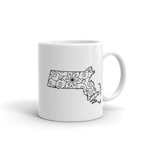 Massachusettes MA Mandala Mug