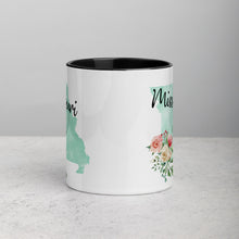 Load image into Gallery viewer, Missouri MO Map Floral Mug - 11 oz