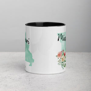 Missouri MO Map Floral Mug - 11 oz