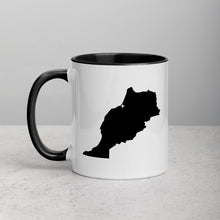 Load image into Gallery viewer, Morocco Map Mug with Color Inside - 11 oz