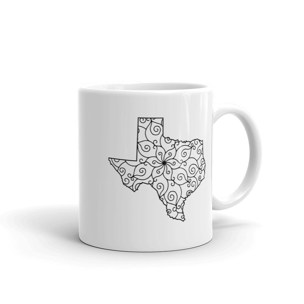 Texas TX Mandala Mug