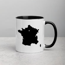 Load image into Gallery viewer, France Map Coffee Mug with Color Inside - 11 oz