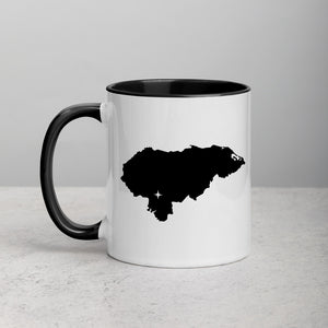 Honduras Map Mug with Color Inside - 11 oz