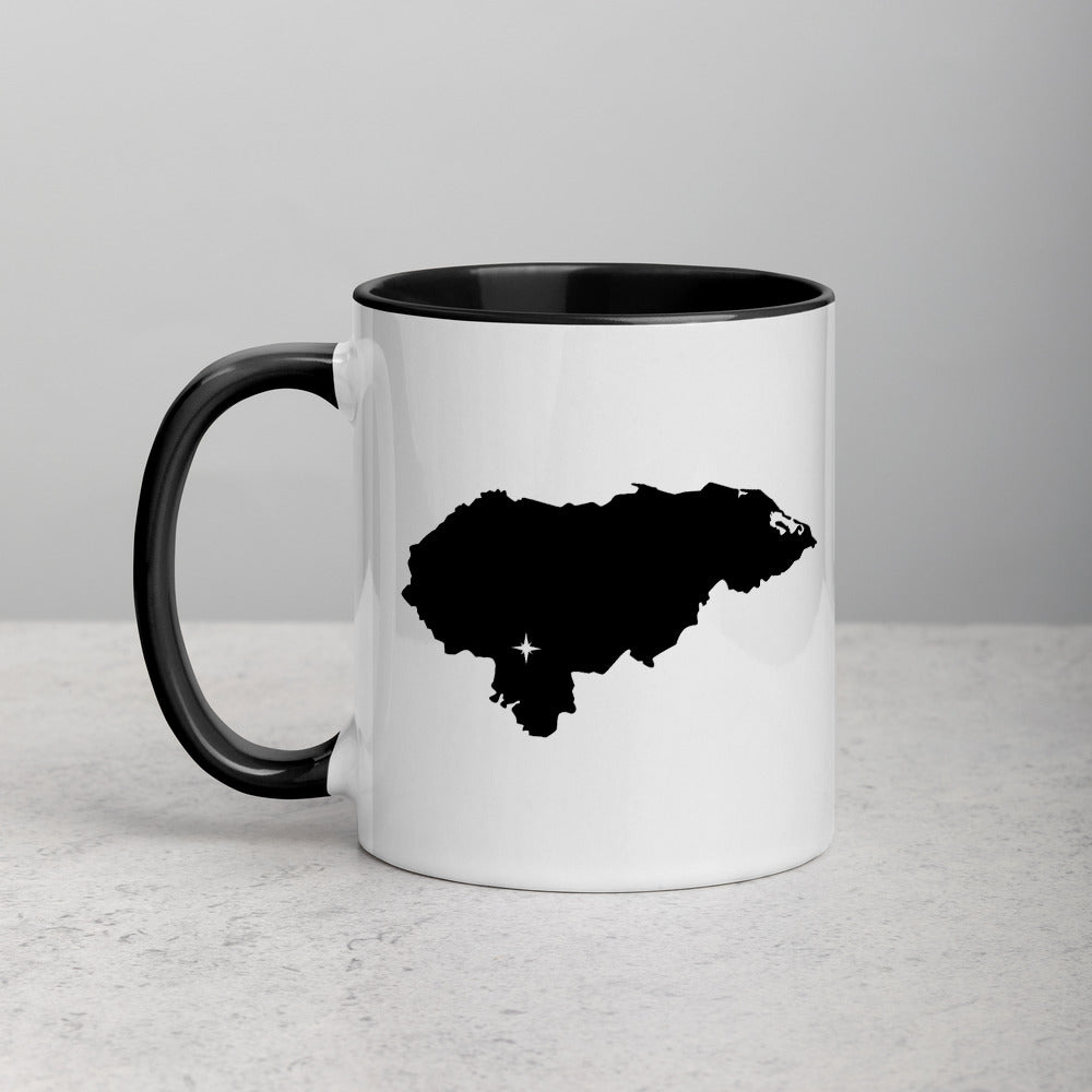 Honduras Map Mug with Color Inside - 11 oz