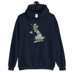 United Kingdom England UK Map Unisex Hoodie Home Country Pride Gift