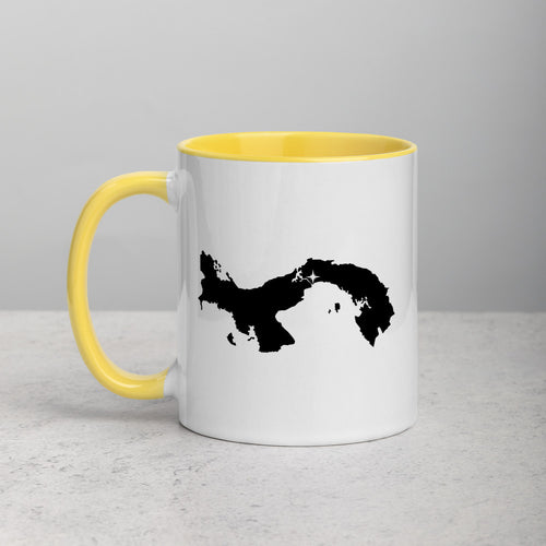 Panama Map Mug with Color Inside - 11 oz