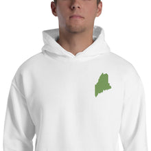 Load image into Gallery viewer, Maine Embroidered Unisex Hoodie - Green