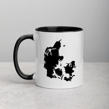 Load image into Gallery viewer, Denmark Map Coffee Mug with Color Inside - 11 oz
