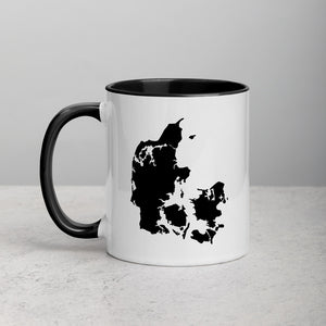 Denmark Map Coffee Mug with Color Inside - 11 oz