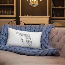 Load image into Gallery viewer, Florida FL State Map Premium Pillow