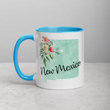 Load image into Gallery viewer, New Mexico NM Map Floral Mug - 11 oz