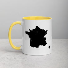 Load image into Gallery viewer, France Map Coffee Mug with Color Inside - 11 oz