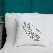 Load image into Gallery viewer, California CA State Map Premium Pillow