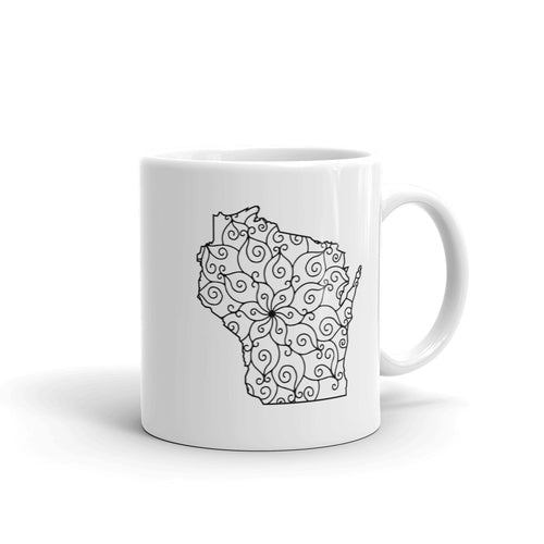 Wiscosin WI Mandala Mug
