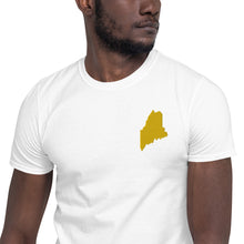 Load image into Gallery viewer, Maine Unisex T-Shirt - Gold Embroidery