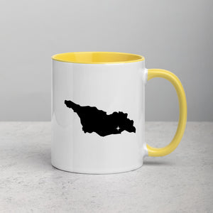 Georgia Map Coffee Mug with Color Inside - 11 oz