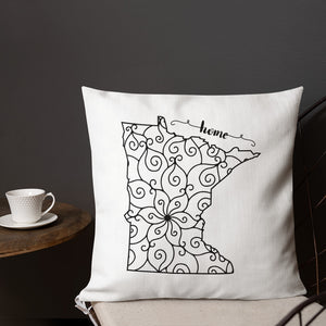 Minnesota MN State Map Premium Pillow