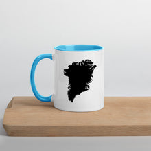Load image into Gallery viewer, Greenland Map Mug with Color Inside - 11 oz