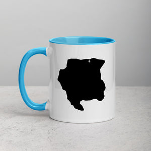 Suriname Map Mug with Color Inside - 11 oz