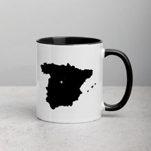 Load image into Gallery viewer, Spain Map Coffee Mug with Color Inside - 11 oz