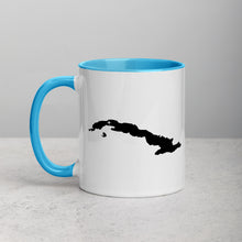 Load image into Gallery viewer, Cuba Map Coffee Mug with Color Inside - 11 oz