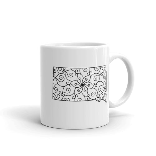 South Dakota SD Mandala Mug