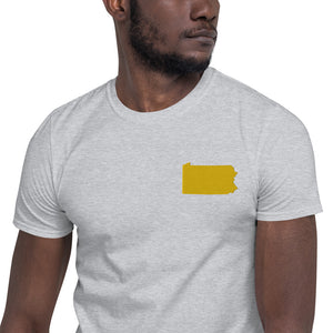 Pennsylvania Unisex T-Shirt - Gold Embroidery