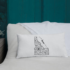 Idaho ID State Map Premium Pillow