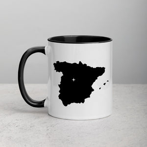 Spain Map Coffee Mug with Color Inside - 11 oz