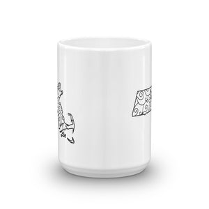 Massachusettes MA Mandala Mug