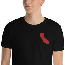 Load image into Gallery viewer, California Unisex T-Shirt - Red Embroidery