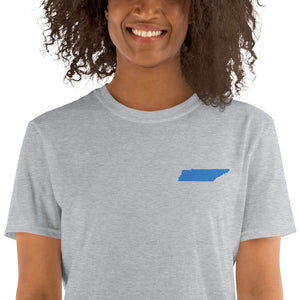 Tennessee Unisex T-Shirt - Blue Embroidery