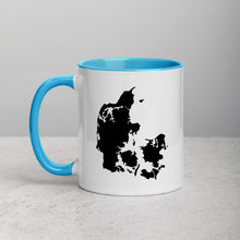 Load image into Gallery viewer, Denmark Map Coffee Mug with Color Inside - 11 oz