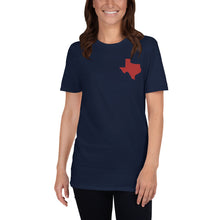 Load image into Gallery viewer, Texas Unisex T-Shirt - Red Embroidery
