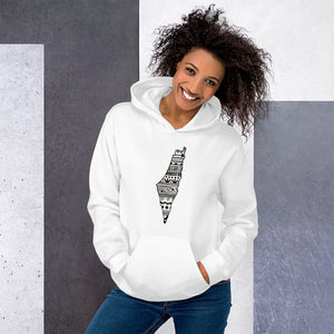 Israel Map Unisex Hoodie Home Country Pride Gift