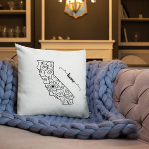 California CA State Map Premium Pillow