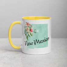 Load image into Gallery viewer, New Mexico NM Map Floral Mug - 11 oz