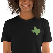 Load image into Gallery viewer, Texas Unisex T-Shirt - Green Embroidery