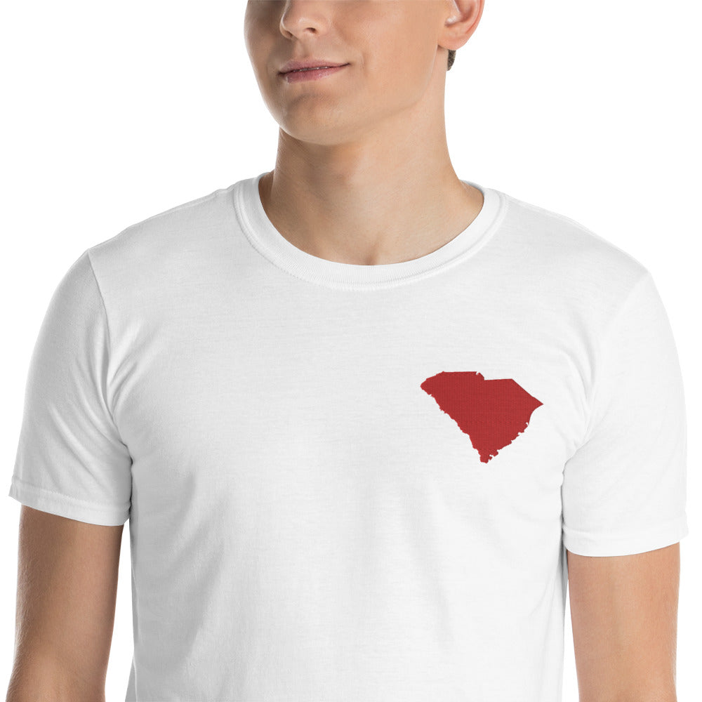 South Carolina Unisex T-Shirt - Red Embroidery