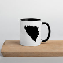 Load image into Gallery viewer, Bosnia and Herzegovina Map Coffee Mug with Color Inside - 11 oz