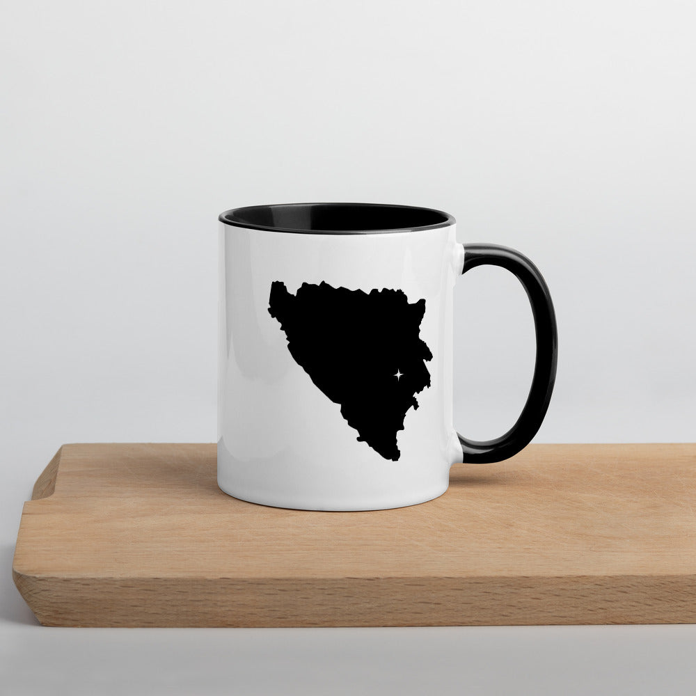 Bosnia and Herzegovina Map Coffee Mug with Color Inside - 11 oz